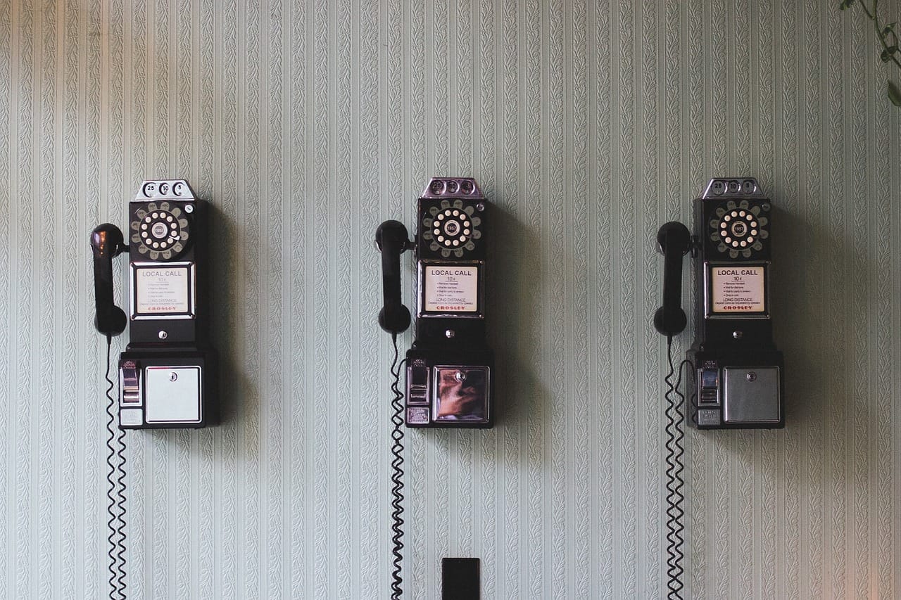 Image of Three Rotary Telephones | decorative purposes